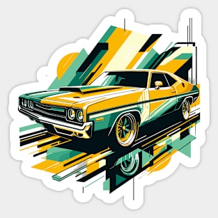 Car Muscle 1970-YGW Sticker